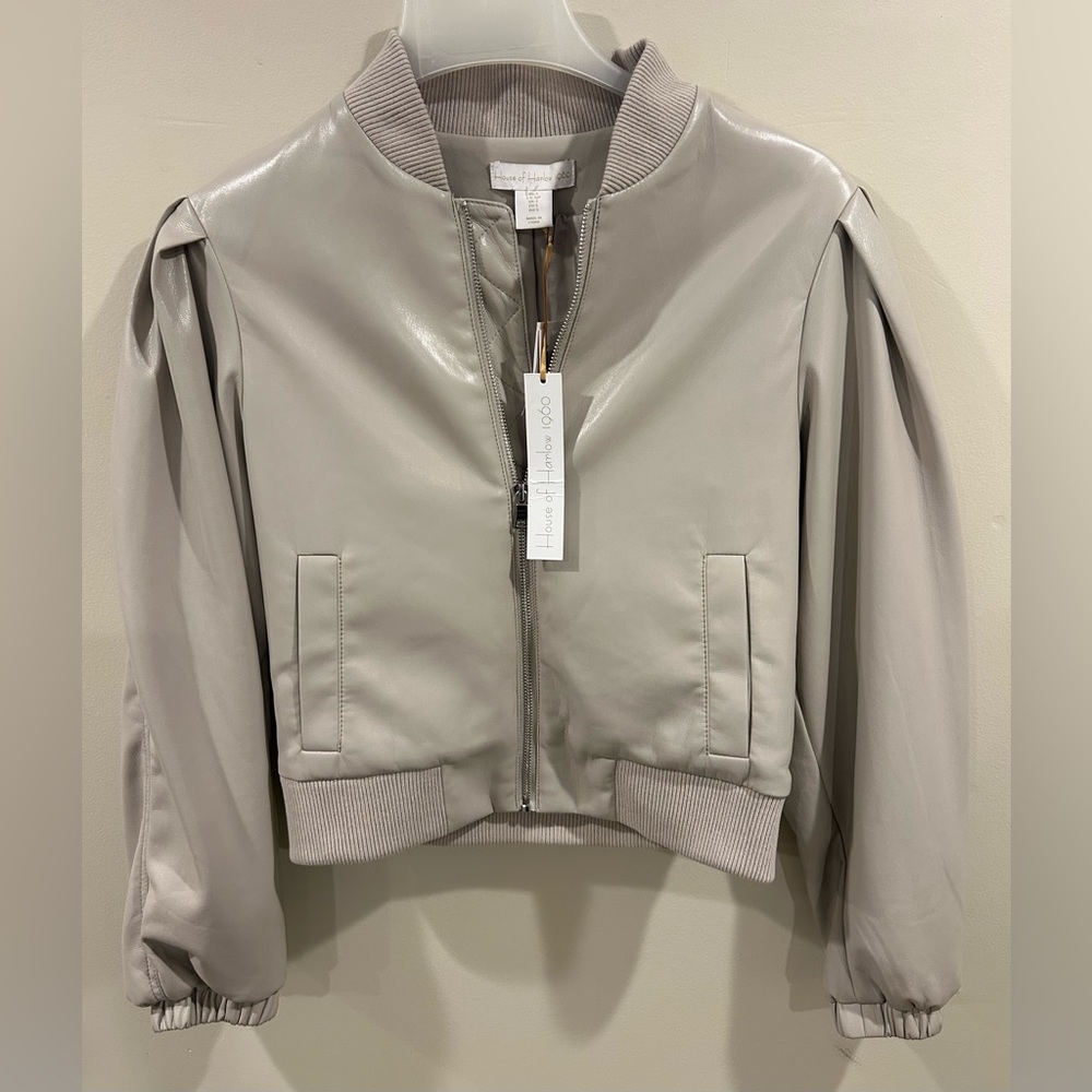 House of Harlow 1960 New with Tags Dove Bomber Jacket Size  SP